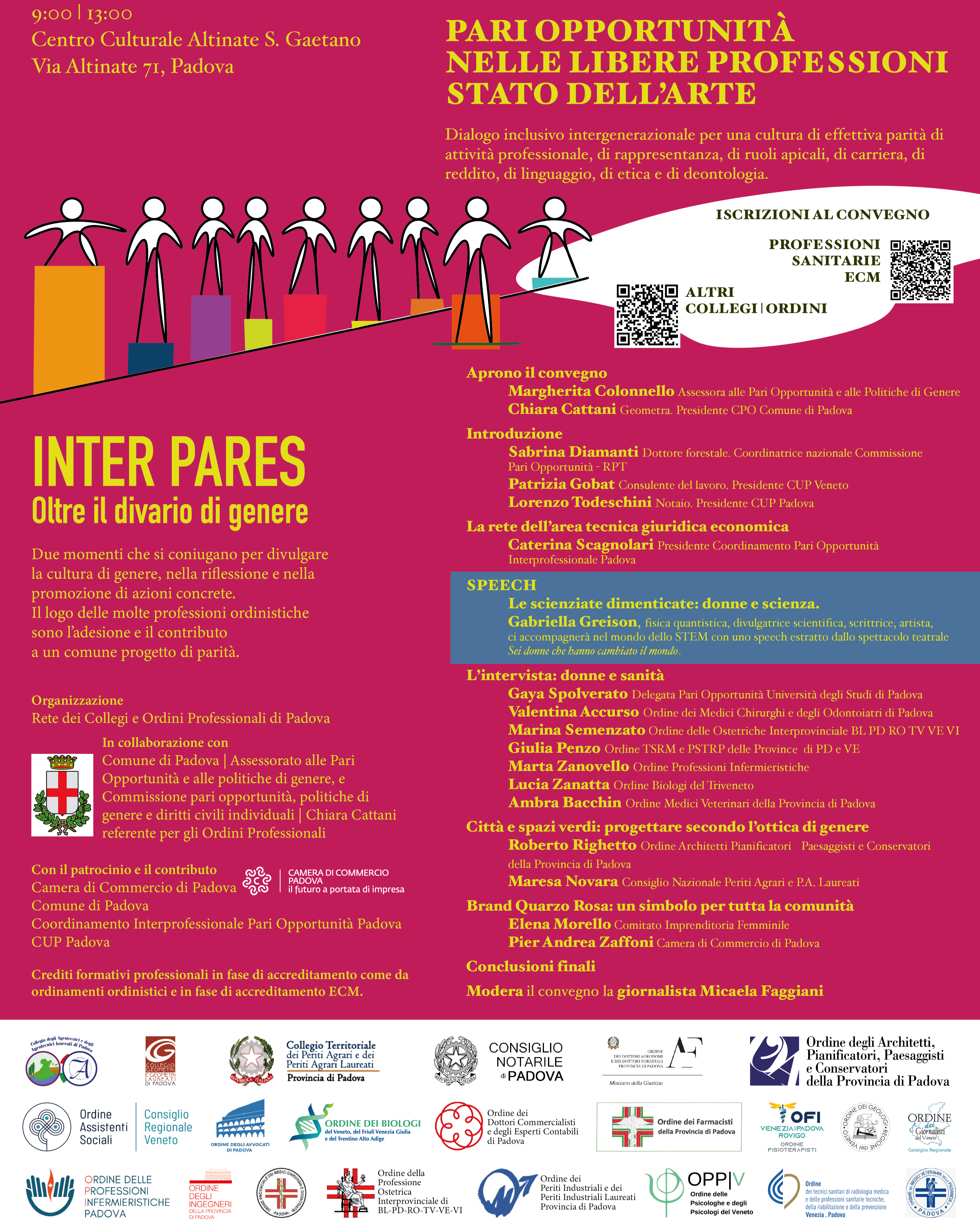 Clicca per accedere all'articolo Convegno "Pari opportunità nelle libere professioni stato dell'arte"